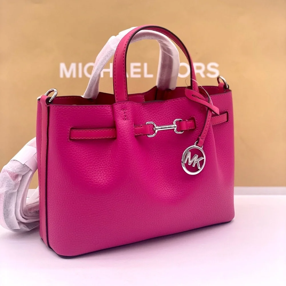 Michael Kors Carson Small Leather Satchel Crossbody